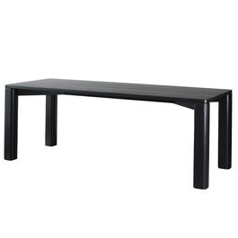 Corner Bar large black satin ash table